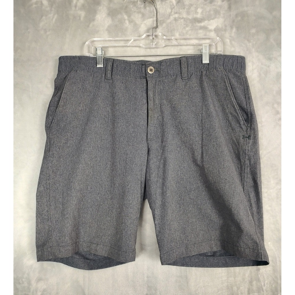 Under Armour Mens Golf Shorts Charcoal Gray Heathered‎ Performance Size 38